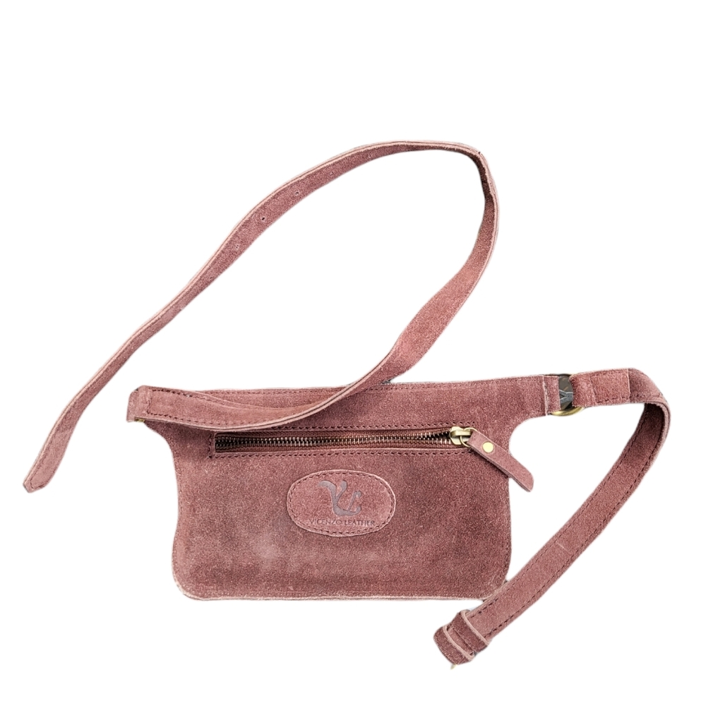 Vicenzo Leather suede belt bag